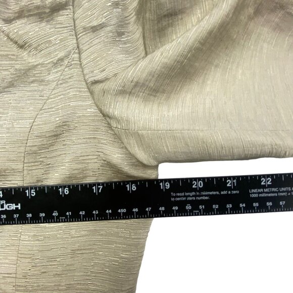 Vtg NORA NOH Women Button Front Silk Linen Blazer Sz 8 Brown Quite Luxury Preppy - Picture 7 of 14